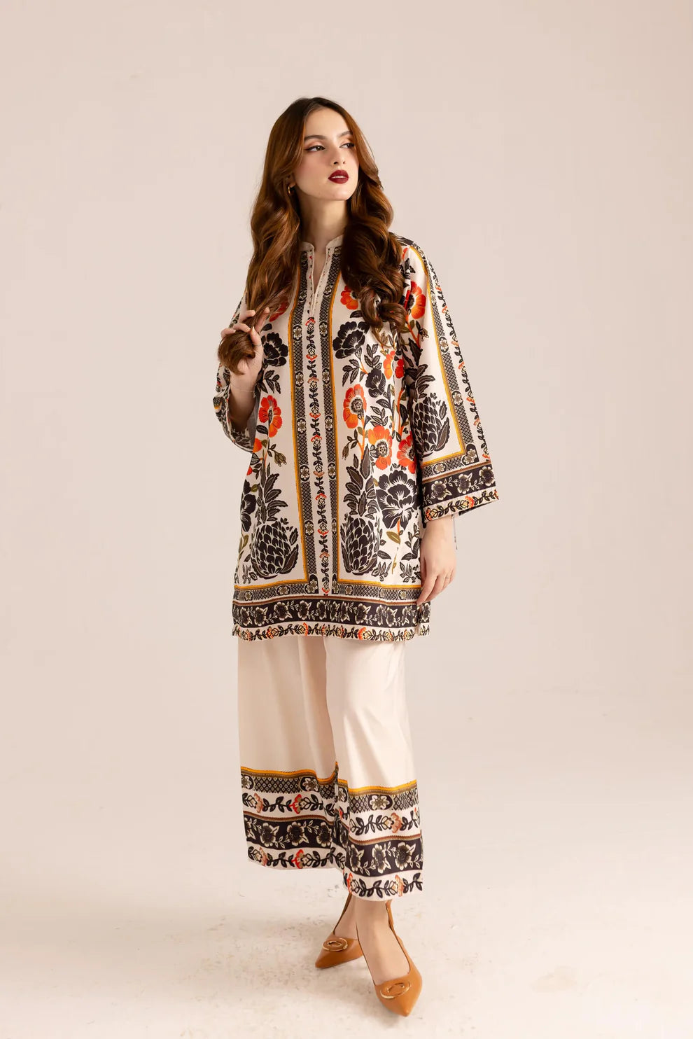 Beautiful 2PC Printed Shirt And Trouser