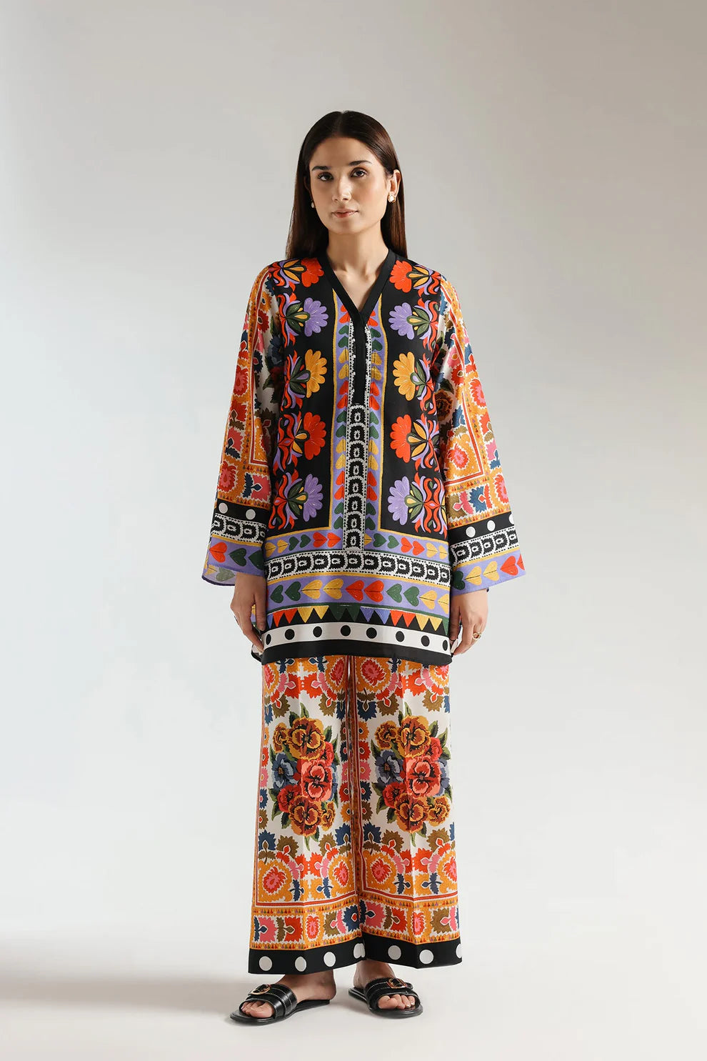 Beautiful 2PC Printed Shirt And Trouser